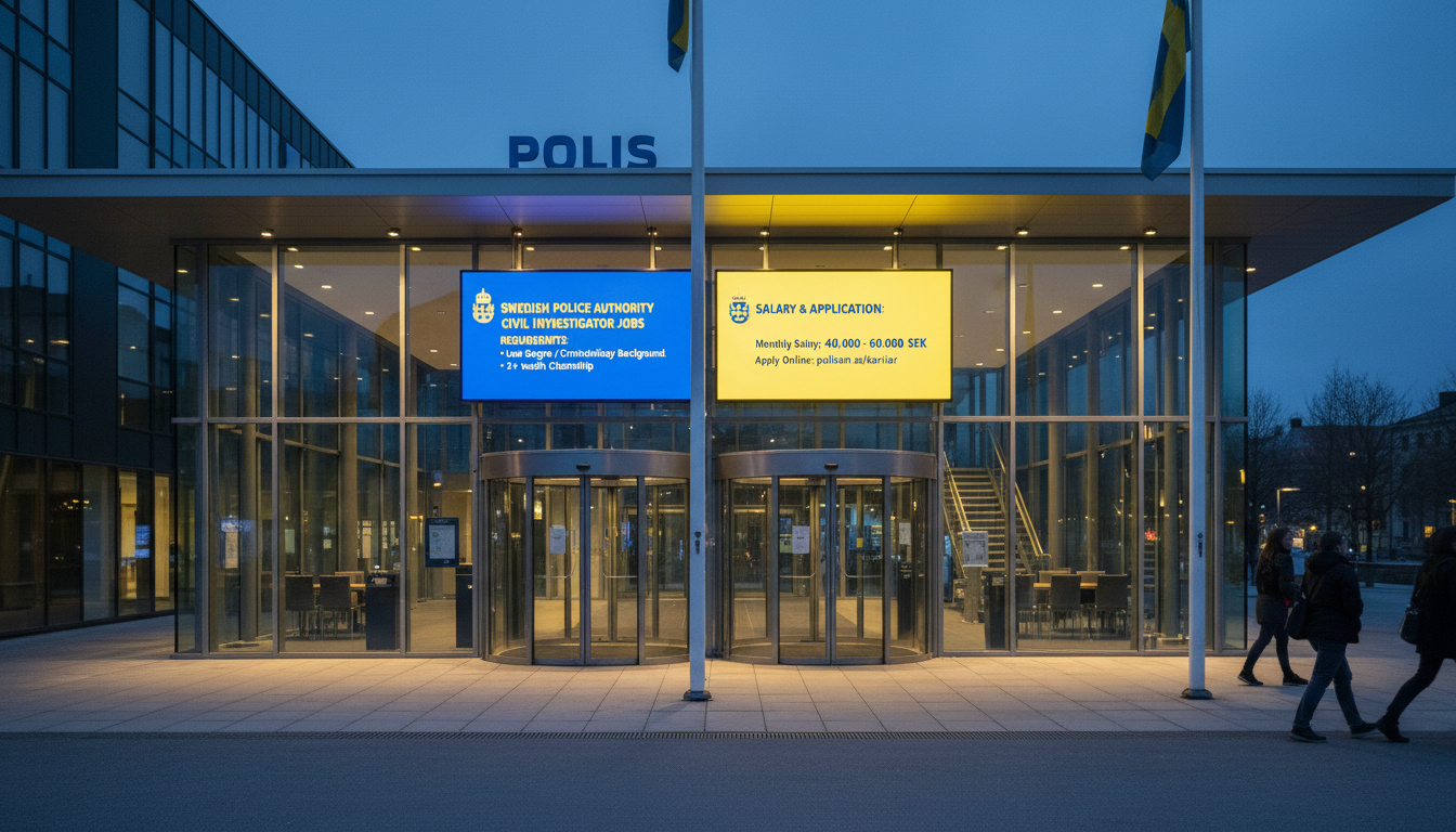 Civil Utredare Polisen Lediga Jobb – Krav, Lön och Ansökan